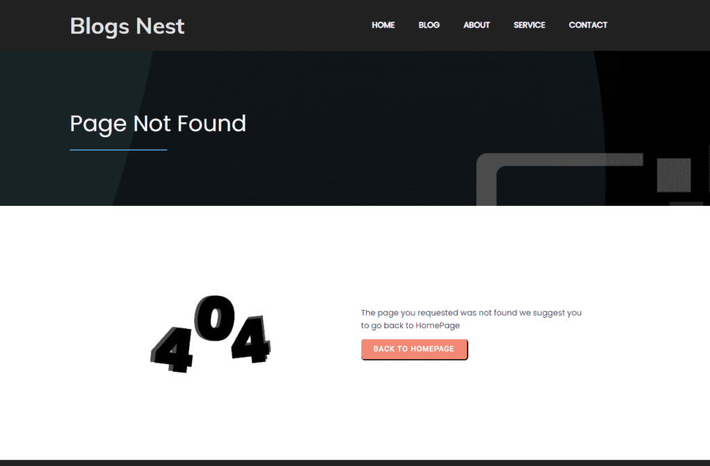 clicking on a broken backlink will take you to a 404 page